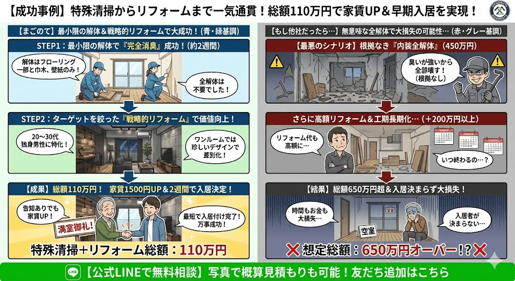 まごのては確かな技術で特殊清掃をします