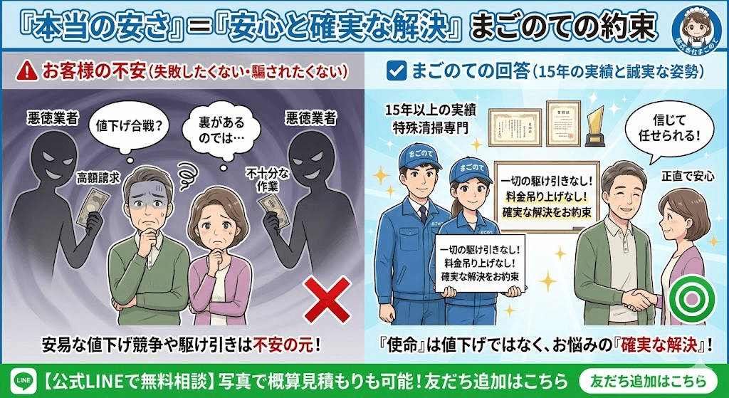 ゴミ屋敷片付けのご依頼は公式LINEからどうぞ