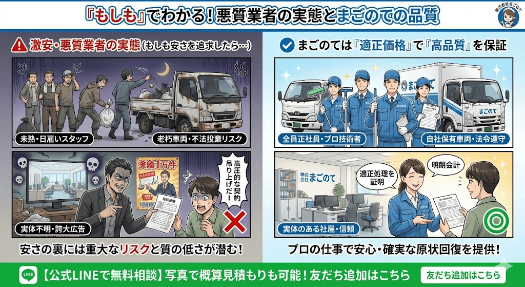 安いゴミ屋敷片付け業者