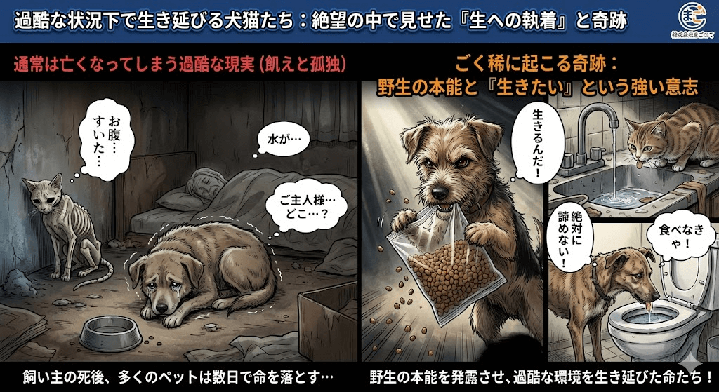 軌跡的に助かった犬猫たち