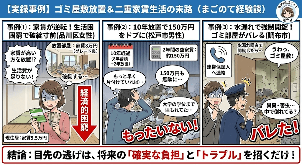 放置型ゴミ屋敷実例