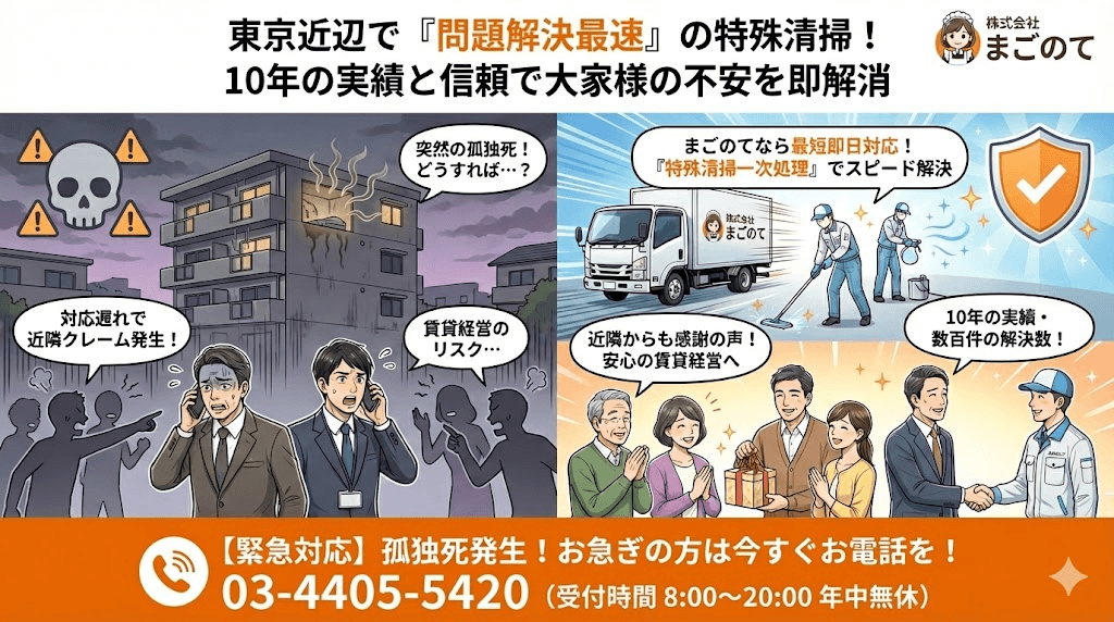 特殊清掃の専門家佐々木久史が考案した特殊清掃一次処理