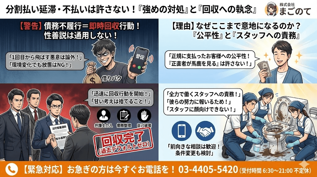 分割払いを支払わないと追い込みがきつい