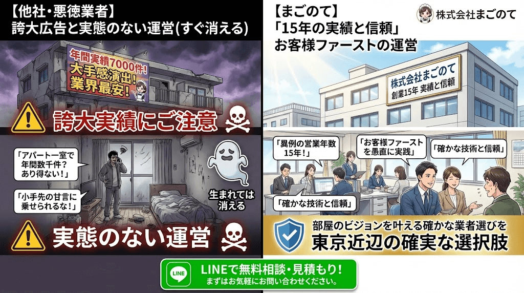ゲストハウス廃業のため不用品の売却及び無料お引き取り 新宿109KENZOが取り上げた悪徳不用品回収業者の手口を解説