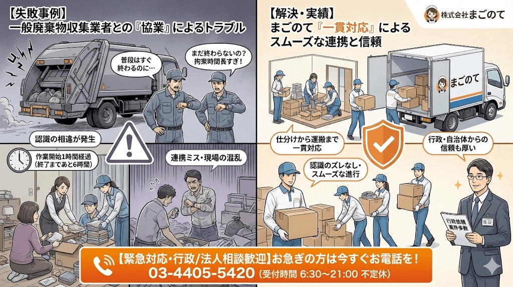 役所とコラボしたゴミ屋敷片付け