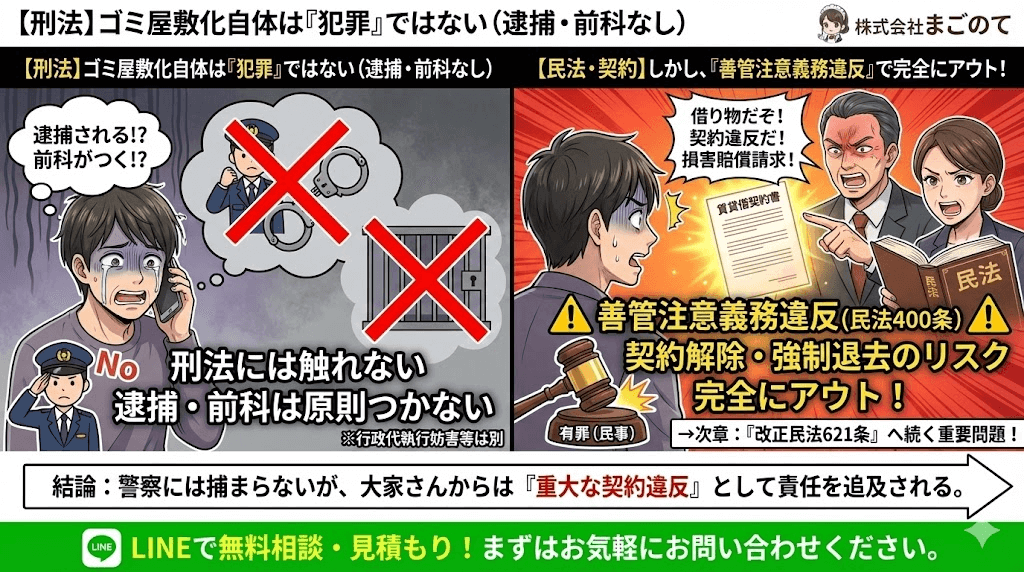 ゴミ屋敷関係の法律