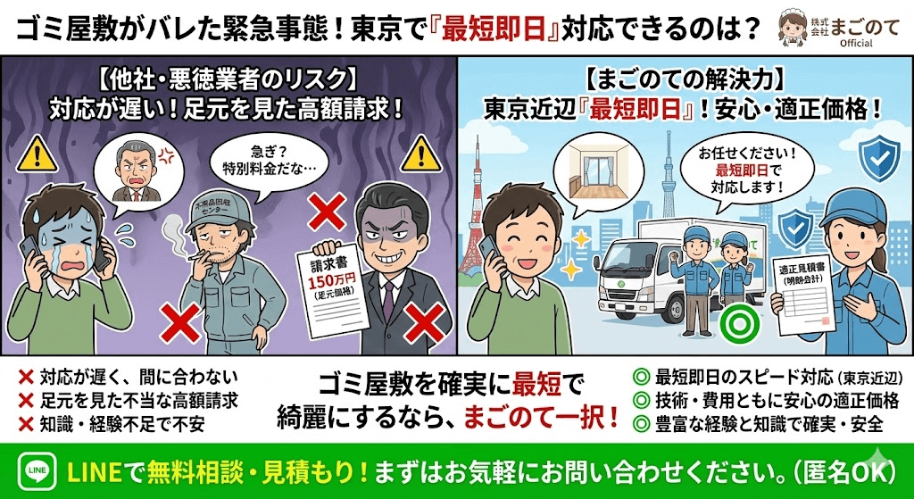 お部屋のお片付け相談はLINEが便利