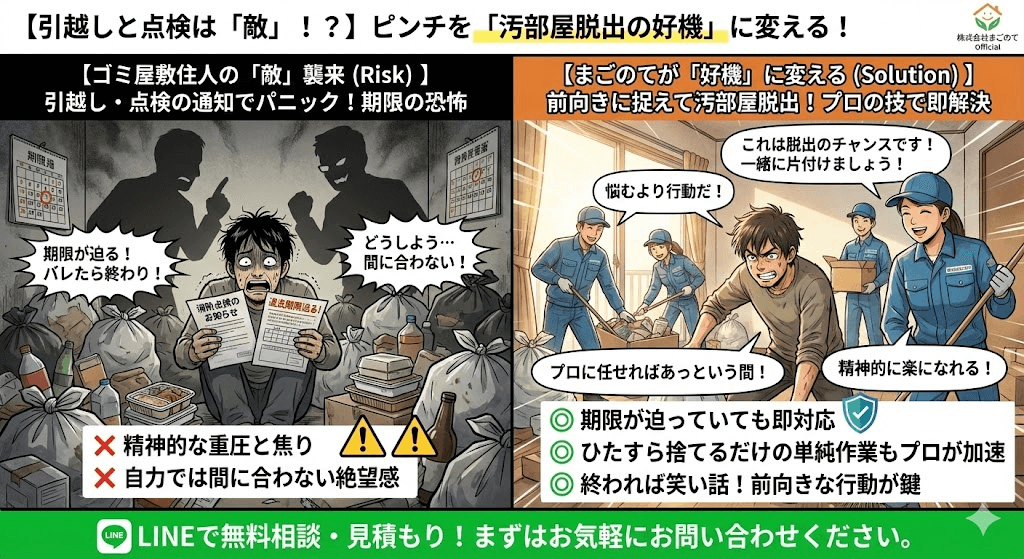 ゴミ屋敷からの引越はひたすら行動あるのみ