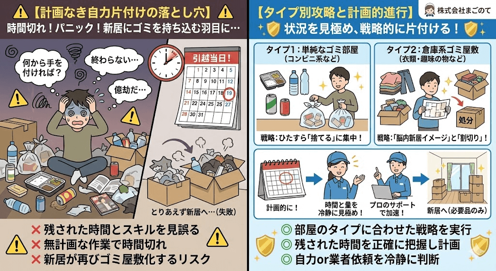 ゴミ部屋引越は汚部屋住人の敵