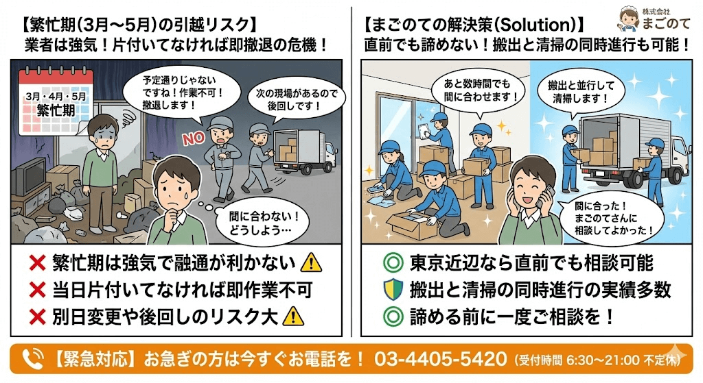 引越前片付けは期限に余裕をもって進めよう