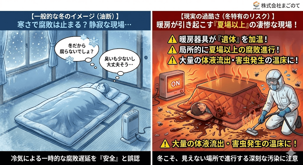 冬場の特殊清掃の過酷さ