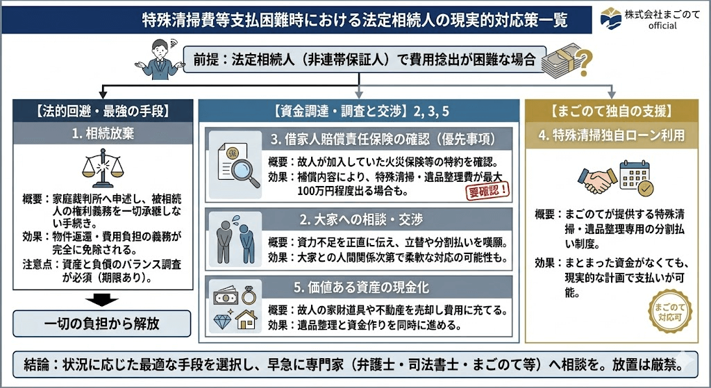 特殊清掃費用の内訳と支払うべき人