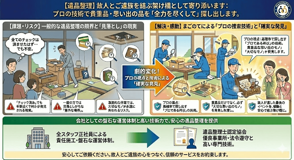 まごのての遺品整理のご案内