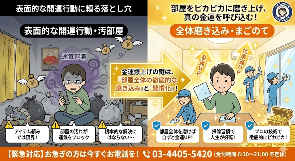 ゴミ屋敷脱出からの大金運