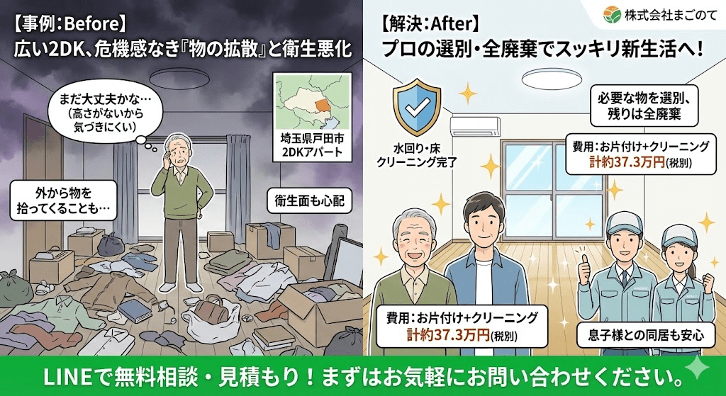 単身用に比べて2DK以上はゴミが増える