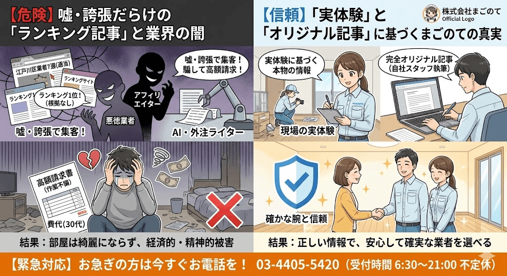 そのゴミ屋敷片付け情報本物ですか?