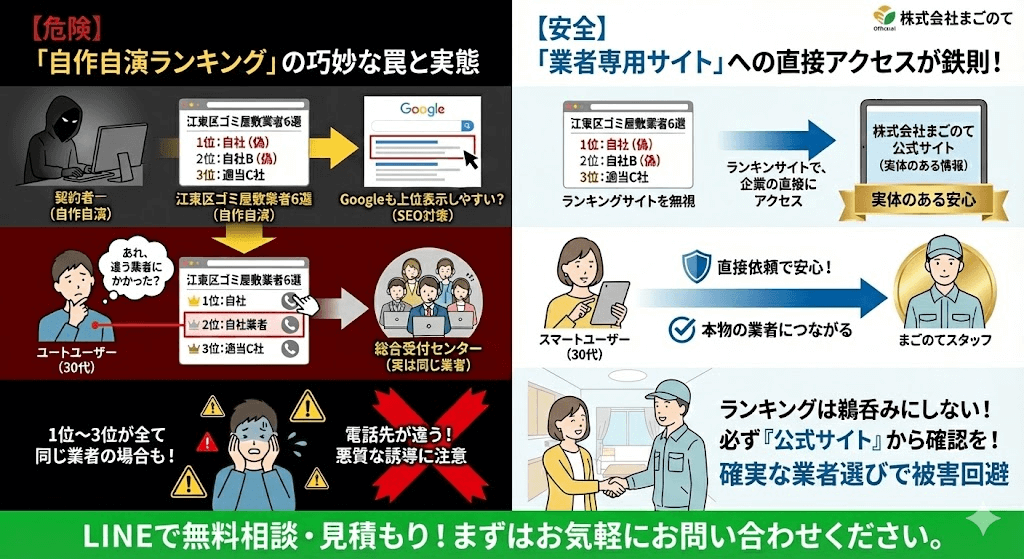 ゴミ屋敷業者が出すランキング記事