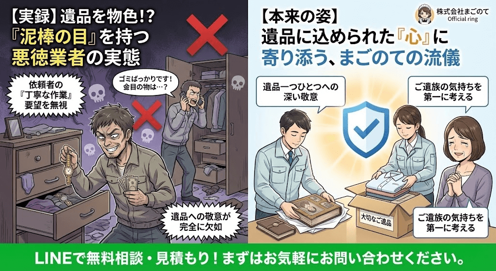 泥棒のような遺品整理業者の存在