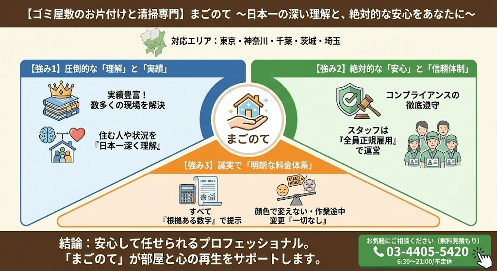 ゴミ屋敷や汚部屋のLINEお手軽見積もりはこちら