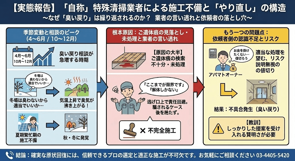 下手くそ特殊清掃業者を公開処刑