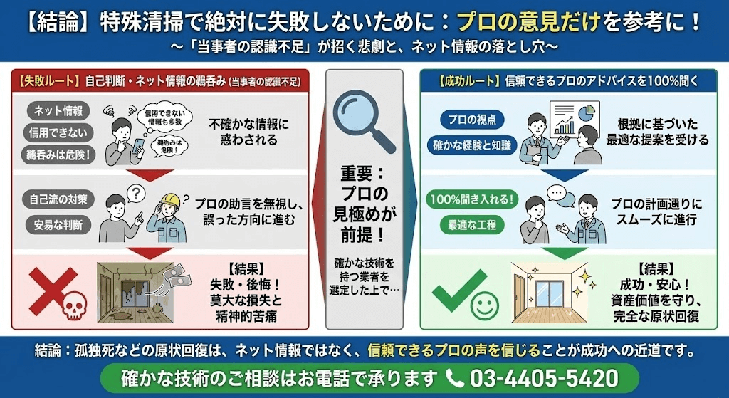 特殊清掃ならまごのてに100%委ねてください