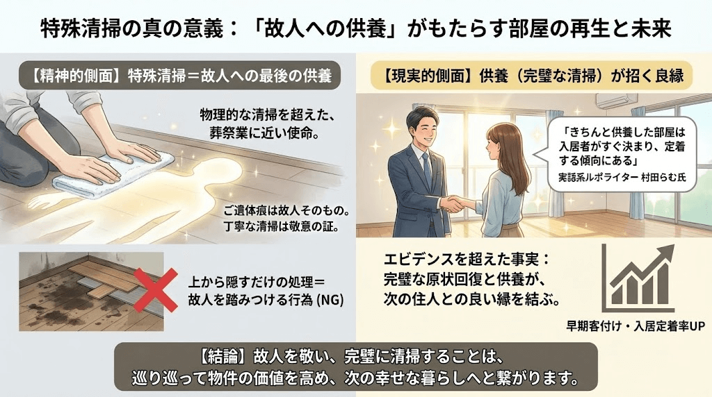 特殊清掃は故人のご供養