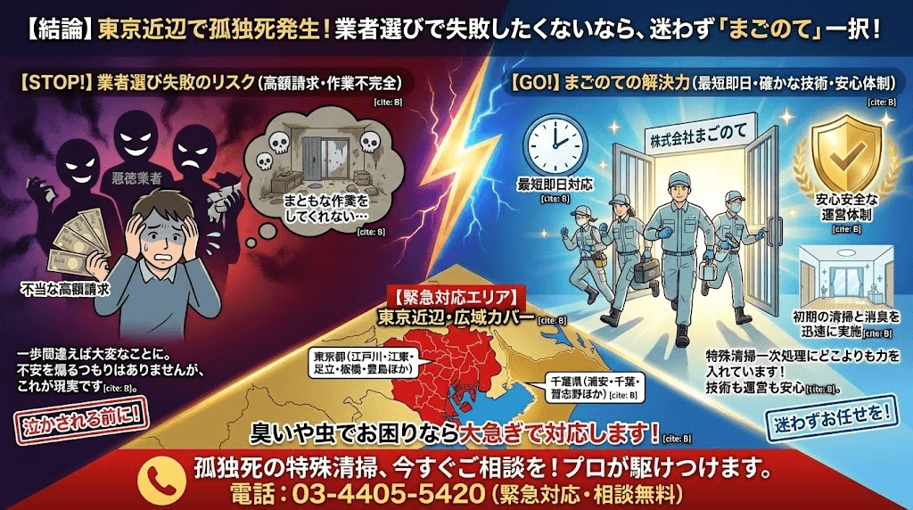東京の特殊清掃業者ならまごのて