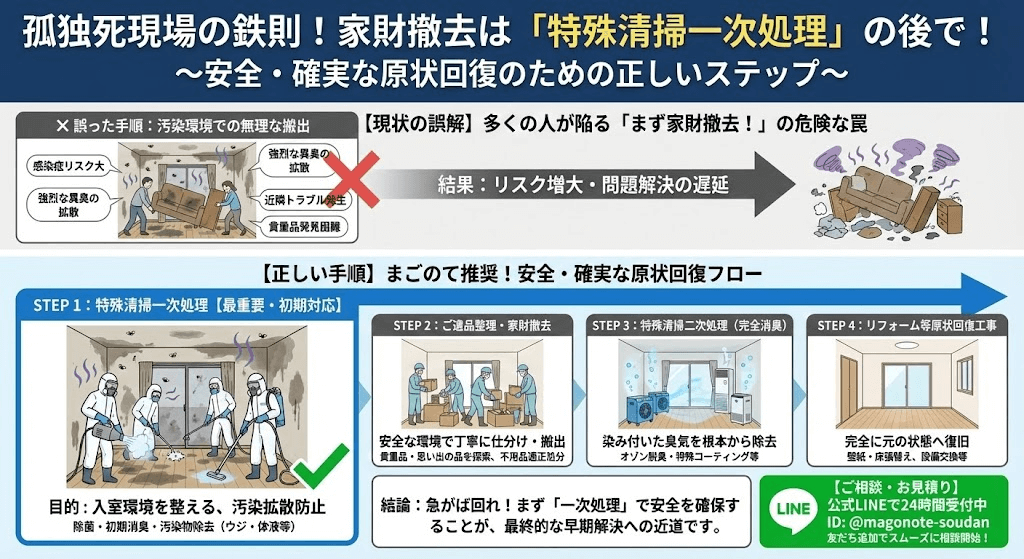 故人の跡を綺麗にしてからでも遅くない