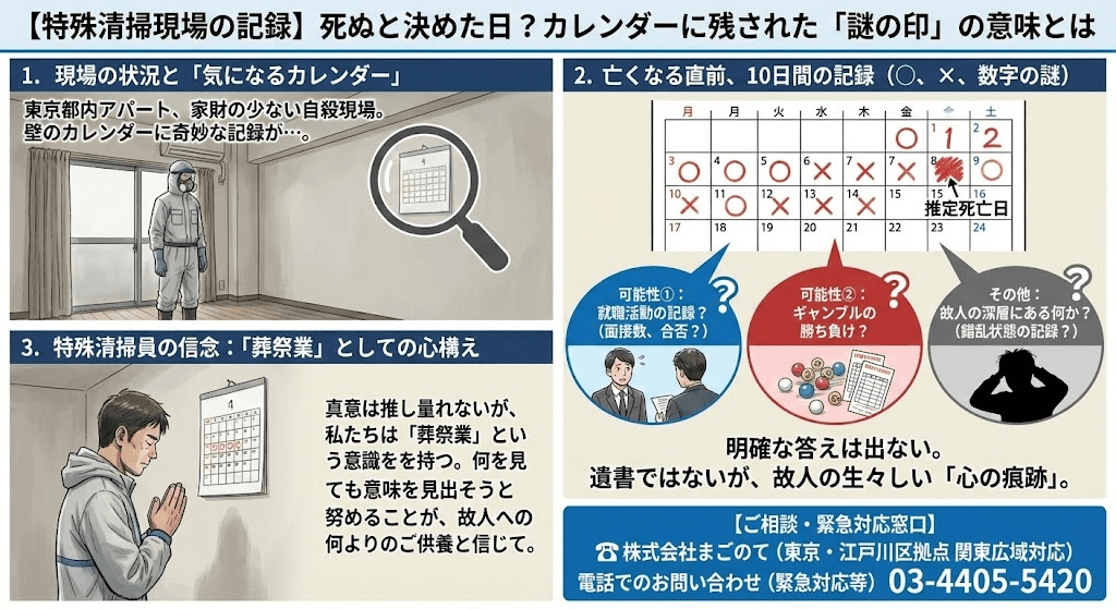 故人の思いを知ることも特殊清掃員には必要