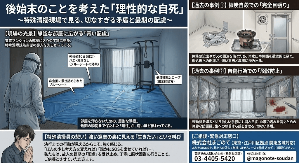 首吊り自殺の特殊清掃