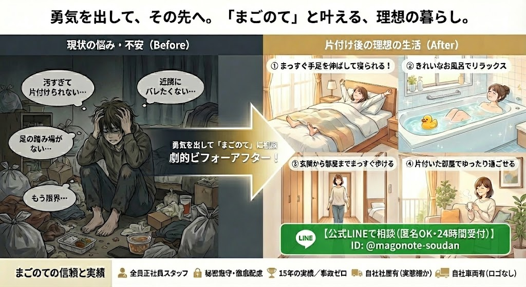 ゴミ屋敷や汚部屋を確実に綺麗に出来る業者は少ない!