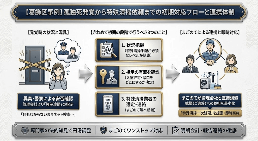 孤独死の特殊清掃一次処理