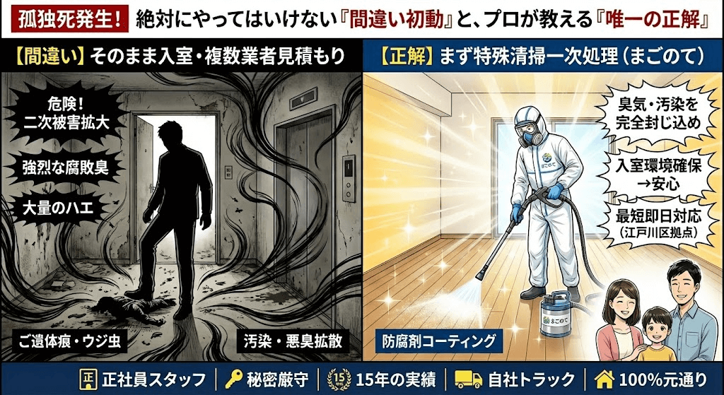 孤独死発覚直後の正しい初動