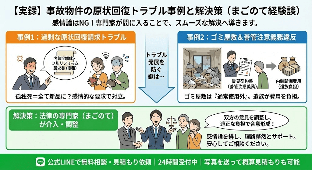 原状回復トラブルアドバイスします