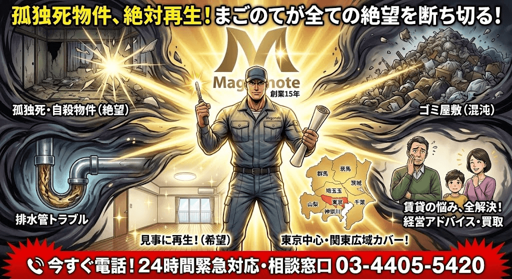 特殊清掃や原状回復はすぐにご相談ください