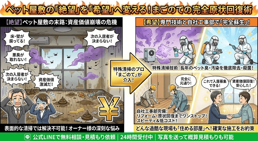 ゴミ屋敷や汚部屋のLINEお手軽見積もりはこちら