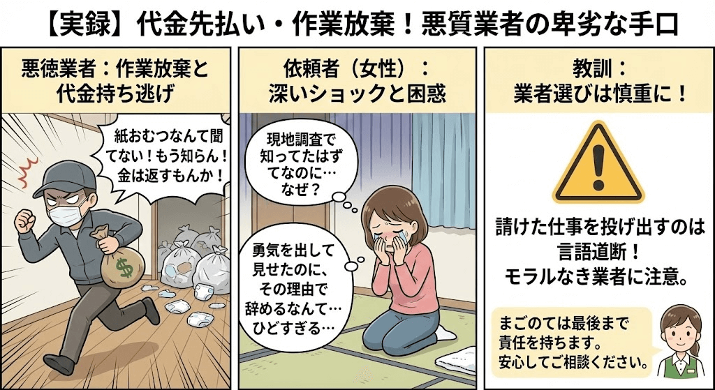代金先払いゴミ屋敷業者に注意