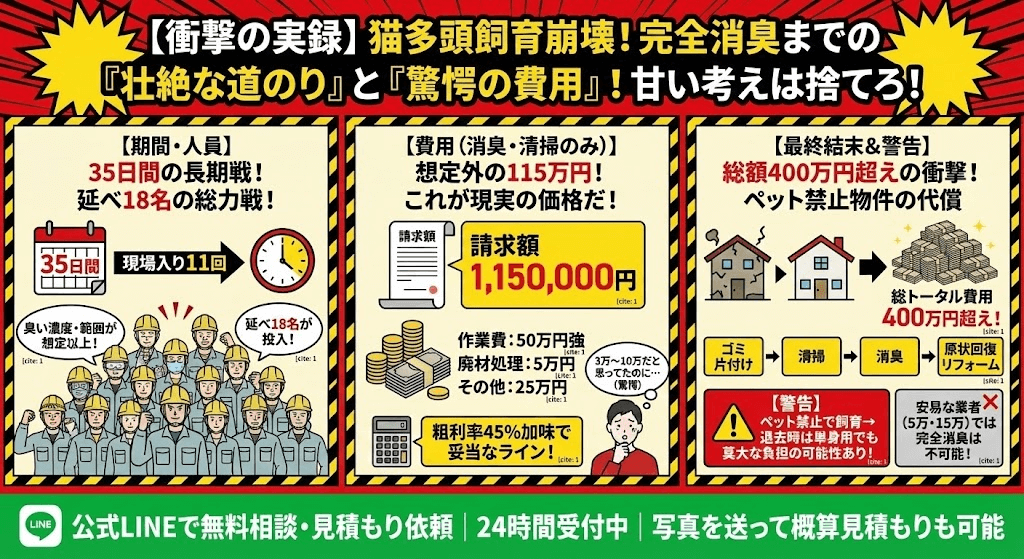 猫屋敷消臭は高額