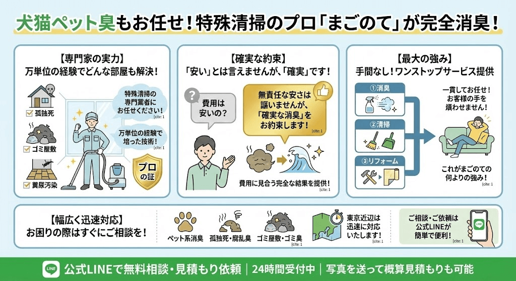 お部屋のお片付け相談はLINEが便利