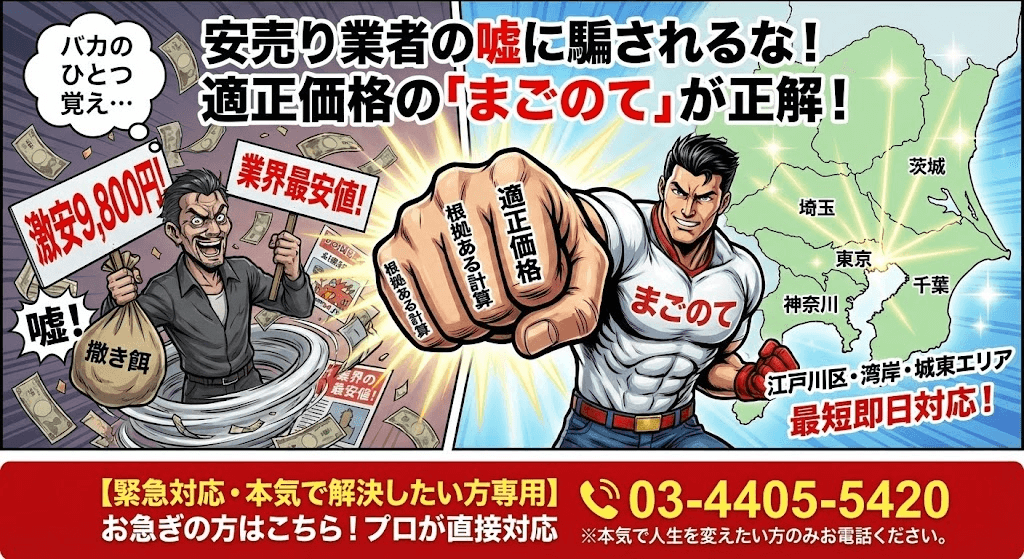まごのてのゴミ屋敷片付けは東京都、神奈川、埼玉、千葉、茨城全域で対応できます