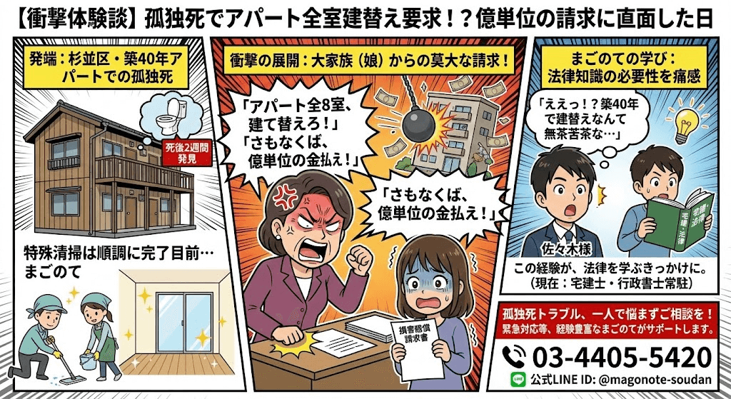 アパートで孤独死その結末