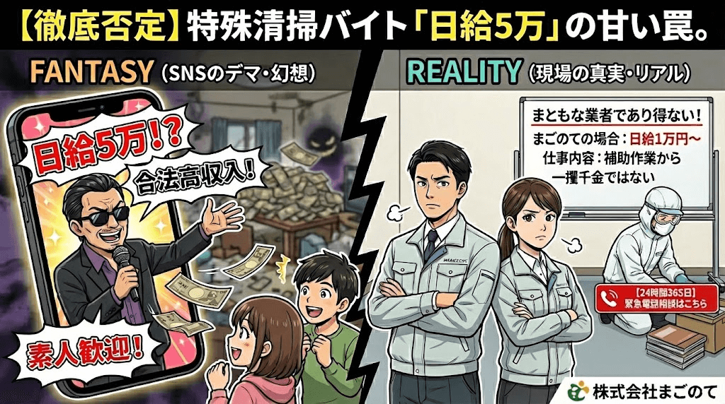 特殊清掃は高額バイト