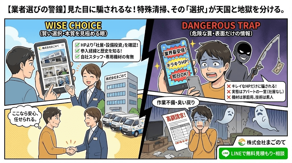 東京の孤独死清掃ならまごのて