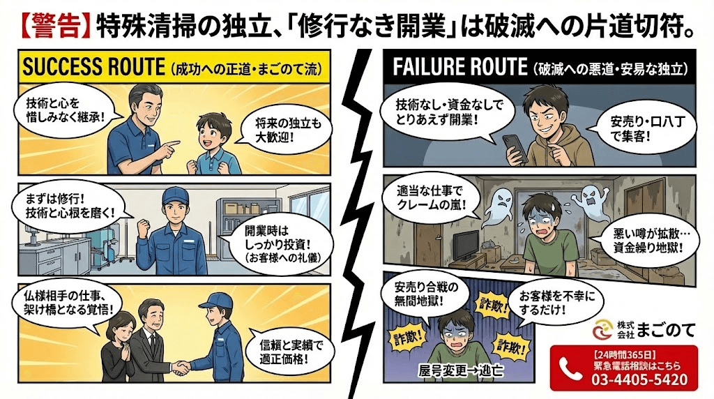 特殊清掃技術がないのに参入した奴は退場しろ
