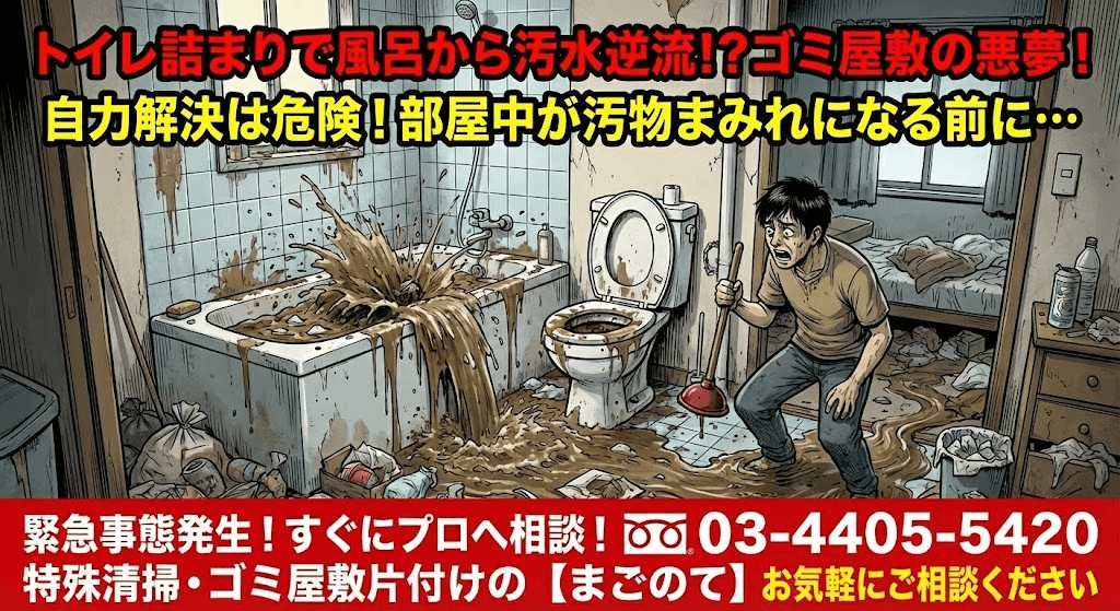 お風呂にうんこが流れてきた