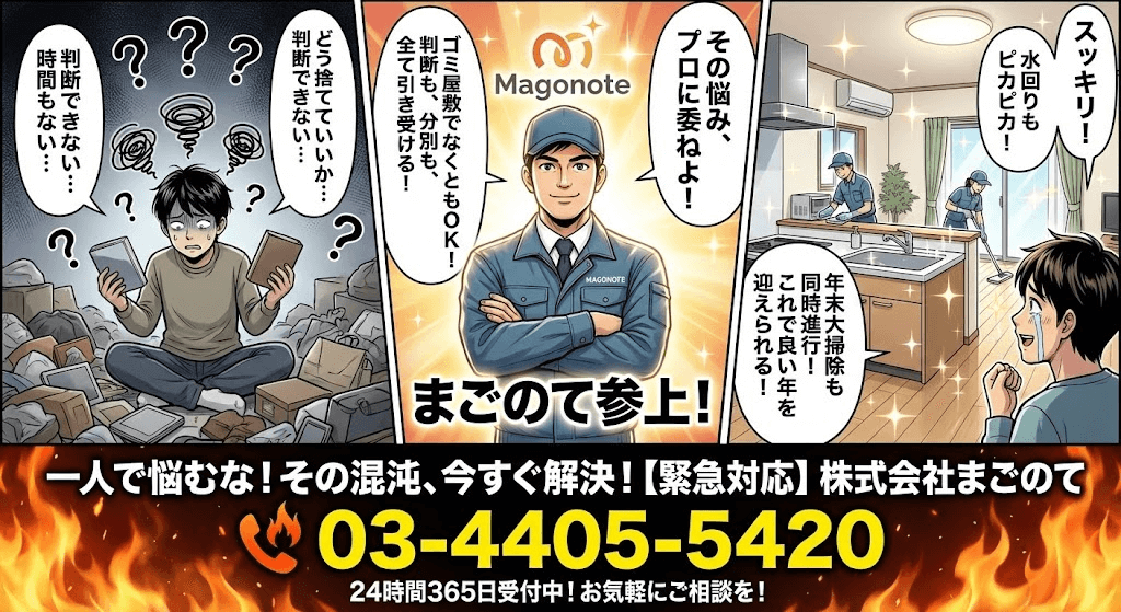 年末大処分お手伝いいたします