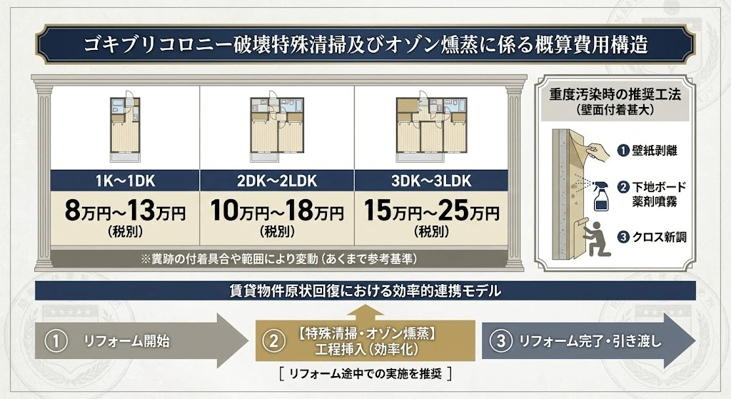 ゴキブリコロニー破壊いたします
