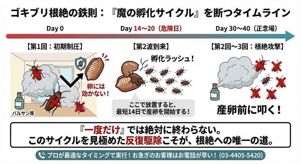 ゴキブリ駆除の正しい方法