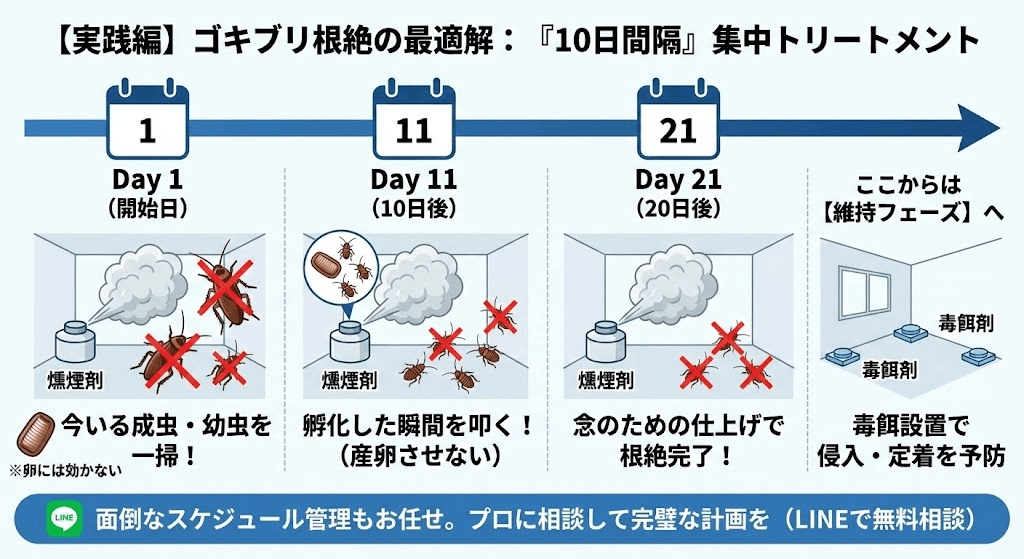 的確なゴキブリ駆除方法