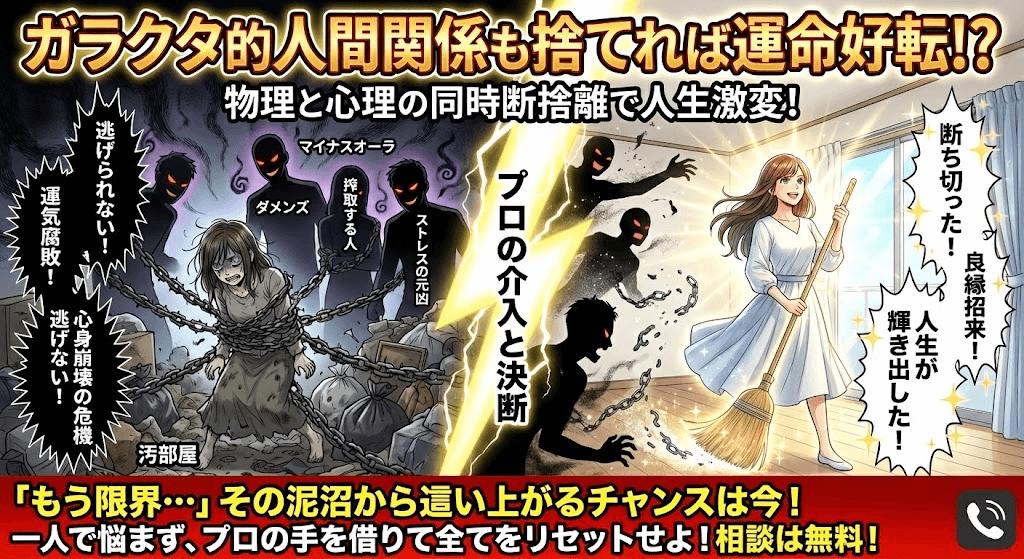 ガラクタ的人間関係を捨てて運命好転